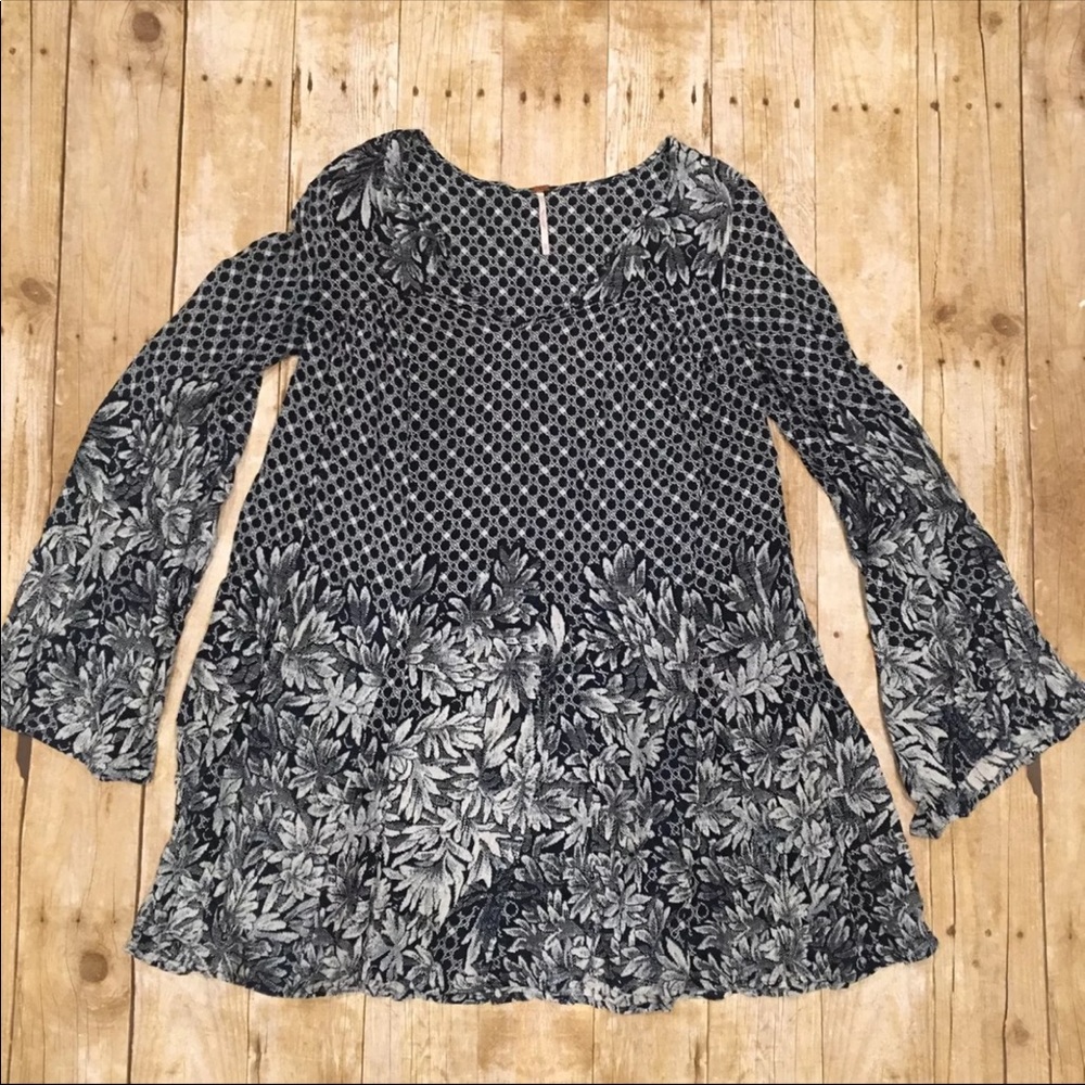 FREE PEOPLE Woven Dress Intricate Swing Tunic - Picture 2 of 7